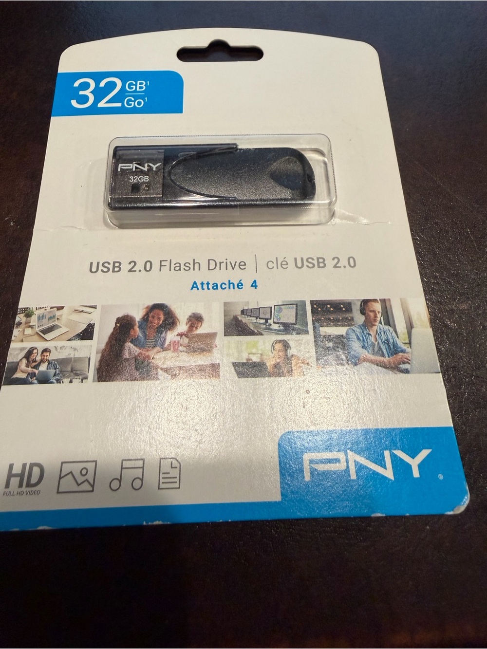 NEW PNY Attaché 4 32GB USB 2.0 Flash Drive – Sealed